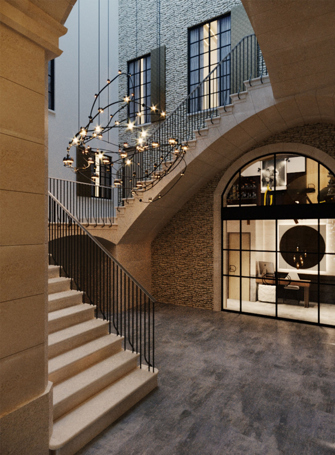 Palma de Mallorca - Residences, Lawson Robb, Entrance, Staircases, hallway, entranceway, luxury interior design, interior designer