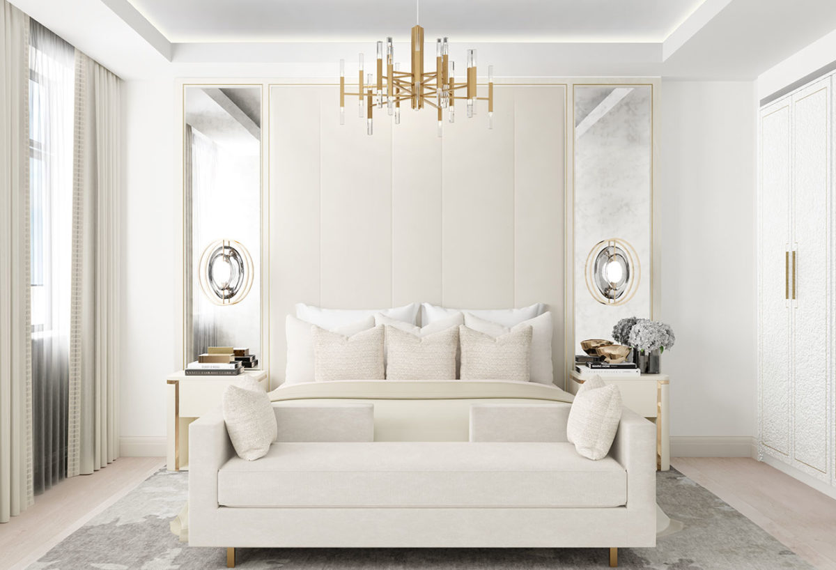 Hyde Park - Family Apartment, Lawson Robb, Master Bedroom, bedroom interior design, interior designer London, Luxury bedroom design, Luxury interior design, London, interiors, interior designer, lighting, lamp shade, luxury london, interiors, home decoration, home interiors, design, Lawson Robb