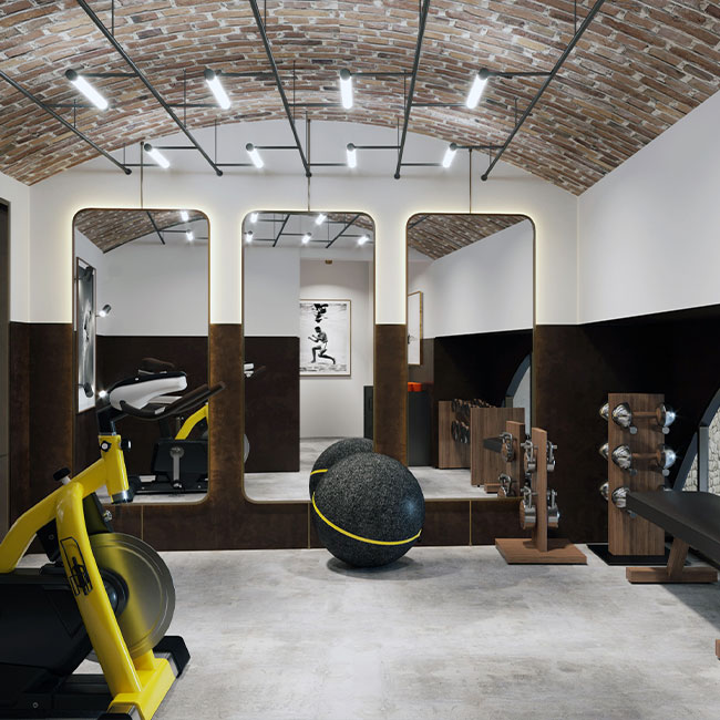 Palma de Mallorca - Residences, Lawson Robb, Gym, interior design, interior designer, gym design, luxury gym design