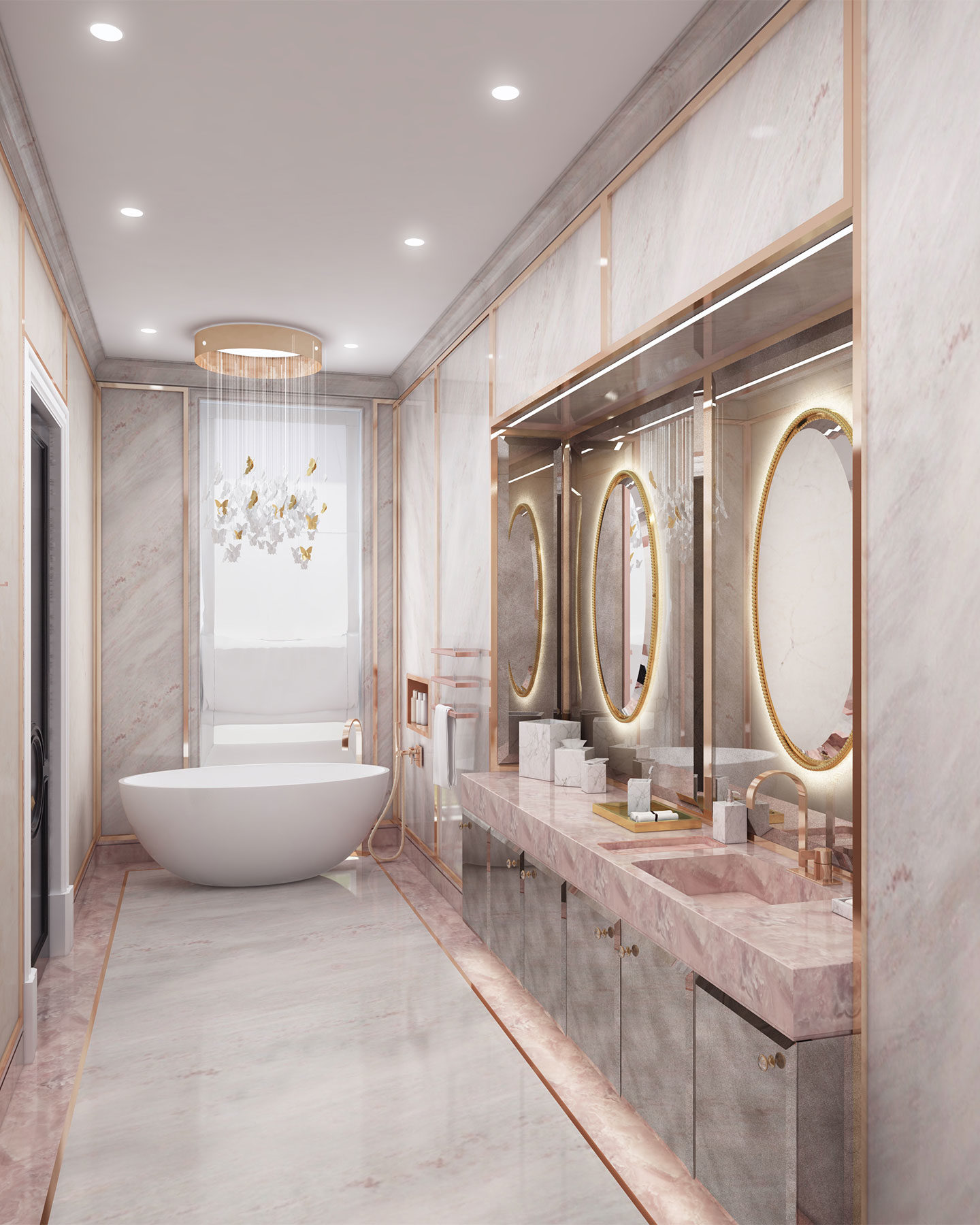 luxury bathroom, bathroom design, bathroom interior design, bathroom, bathrooms, sanitaryware, marble, marble bathroom, marble bathroom design, luxury bathroom, Lawson Robb, interior designer, pink marble, luxury pink bathroom, pink interiors, pink bathroom design