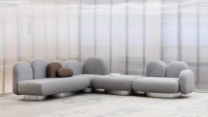 Assemble grey sofa